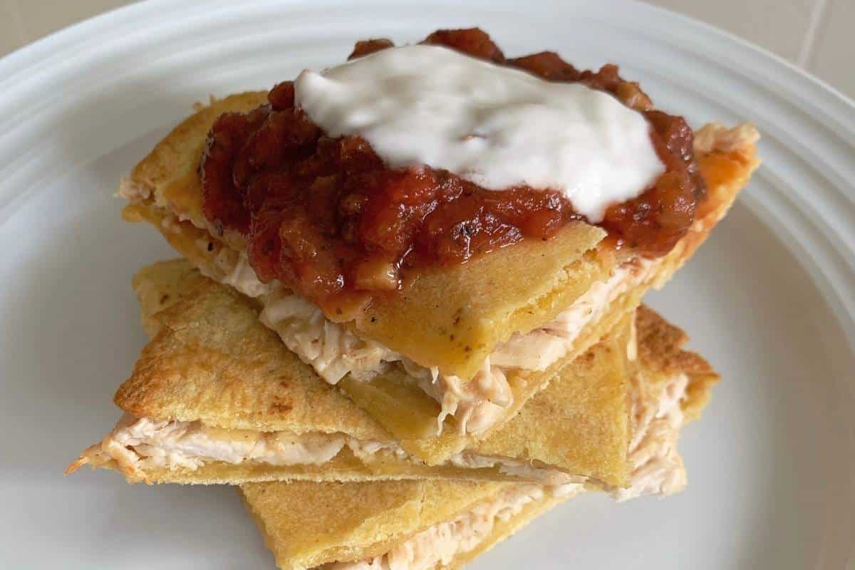 Healthy Chicken and Cheese Quesadillas