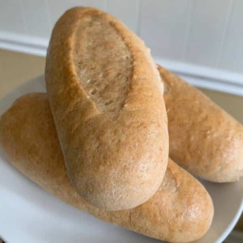 easy whole wheat hoagie rolls