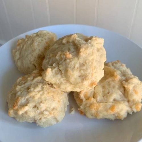 savory cheddar and garlic drop biscuits