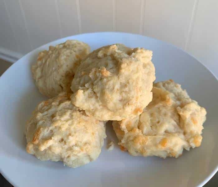 Savory Cheddar and Garlic Drop Biscuits