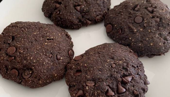 Healthy Double Chocolate Whole-Wheat Cookies