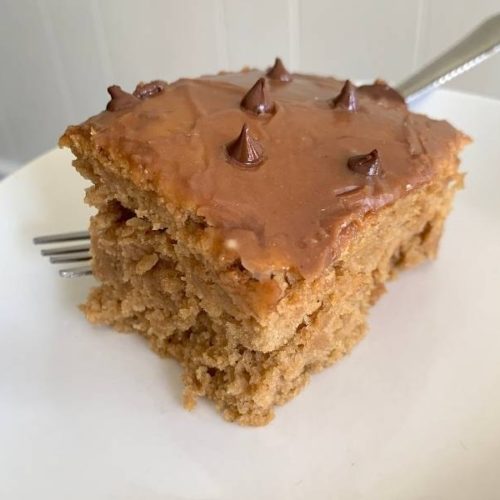 healthy vegan peanut butter oat cake
