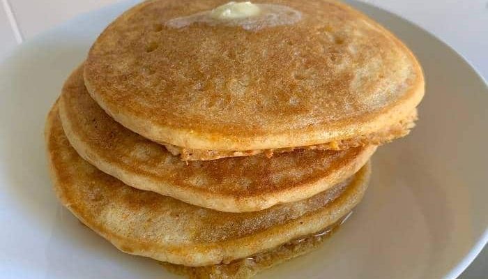 Easy Vegan Buttermilk Cornbread Pancakes
