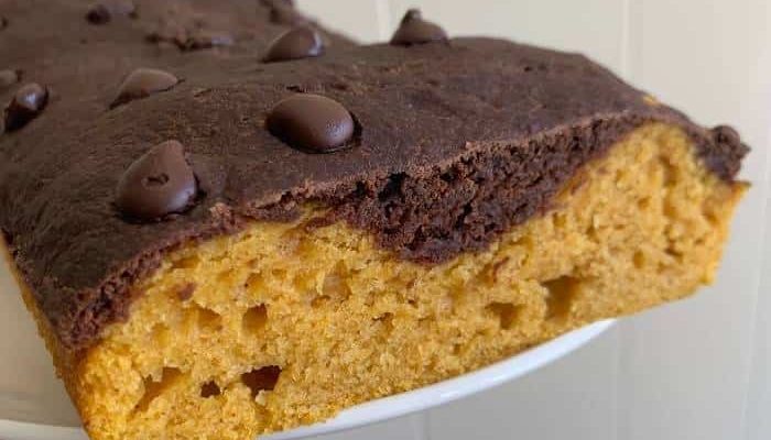Pumpkin Chocolate Double Layer Loaf