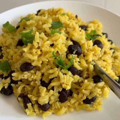 yellow rice with beans
