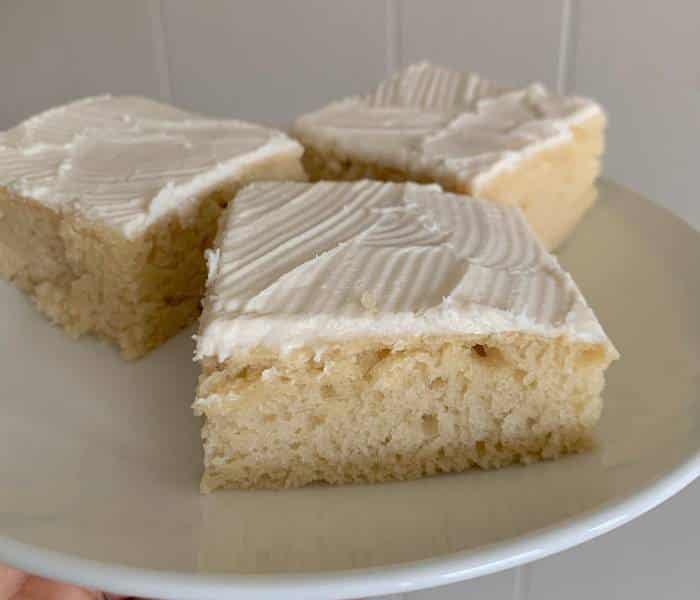 vegan vanilla sheet cake