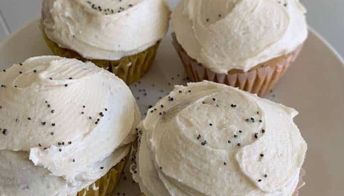 Fluffy and Soft Lemon Poppy Seed Cupcakes