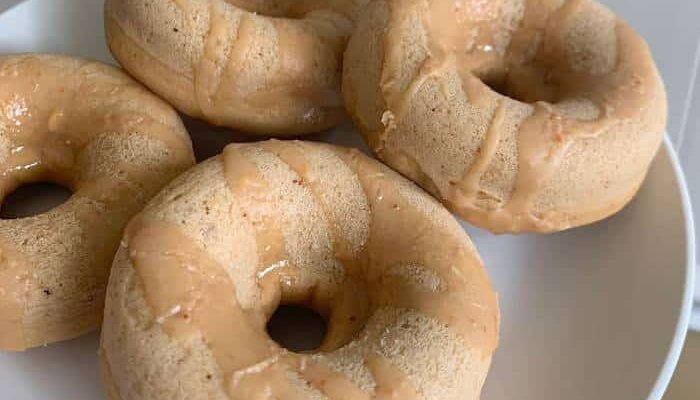Soft Baked Peanut Butter Doughnuts