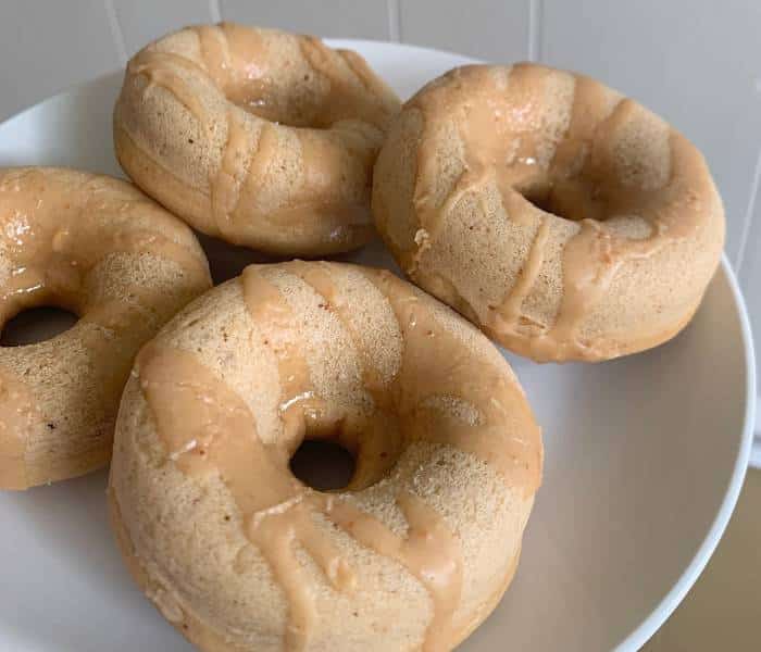 Soft Baked Peanut Butter Doughnuts